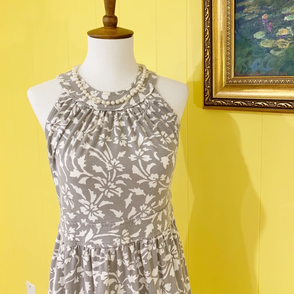 Loft halter style dress grey